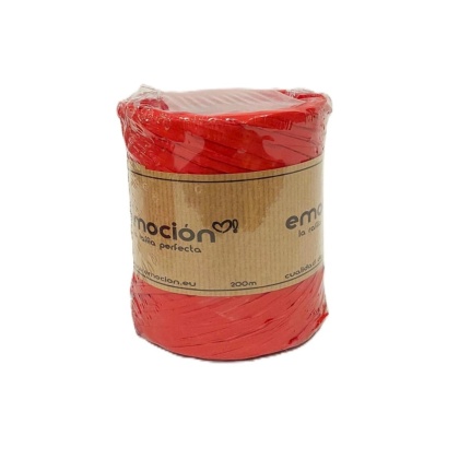 RAFIA SYNTETYCZNA CZERWONY 200 M