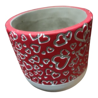 Doniczka w serca - 10x12cm