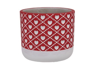 Doniczka w serca - 10x12cm