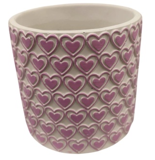 Doniczka w serca - 9x10cm