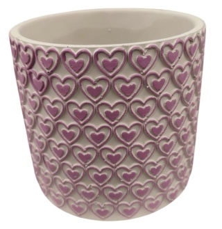 Doniczka w serca - 11x12cm