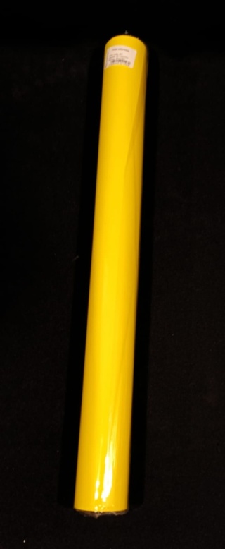 FOLIA SATYNOWA CIEMNY ŻÓŁTY 9M X 50CM