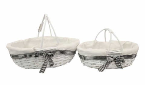 Kosz wiklinowy owal kpl.2 szt