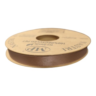 RECYCLED PET RIBBON 10mm 20m BRĄZ