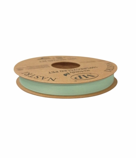 RECYCLED PET RIBBON 10mm 20m MAT SAGE