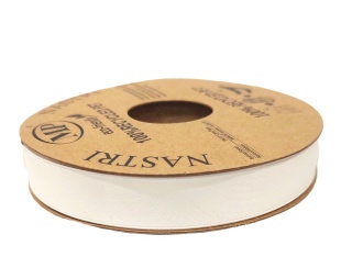 RECYCLED PET RIBBON 15mm 20m CREAM