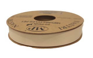 RECYCLED PET RIBBON 15mm 20m CAPPUCINO