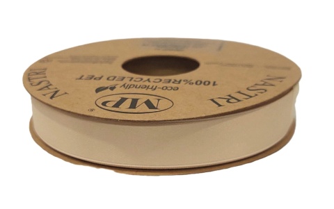 RECYCLED PET RIBBON 15mm 20m CAPPUCINO