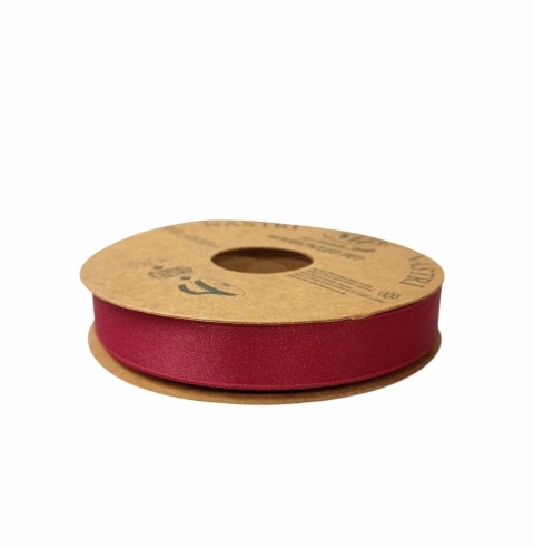 RECYCLED PET RIBBON 15mm 20m BORDEAUX
