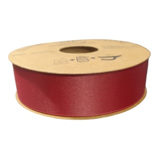RECYCLED PET RIBBON 25mm 20m BORDEAUX