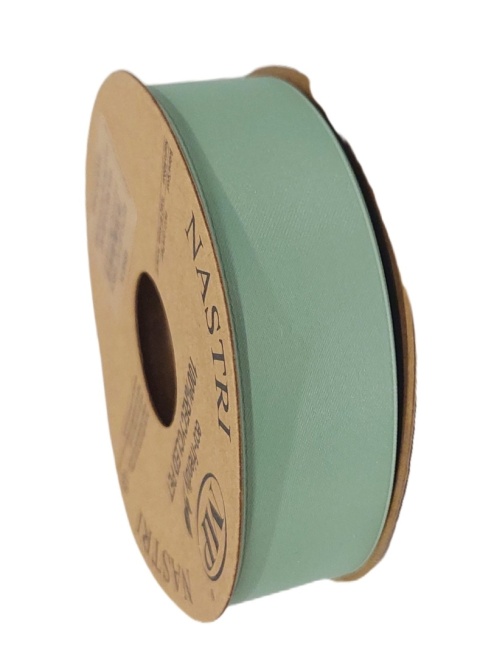 RECYCLED PET RIBBON 25mm 20m SAGE