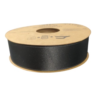 RECYCLED PET RIBBON 25mm 20m BLACK