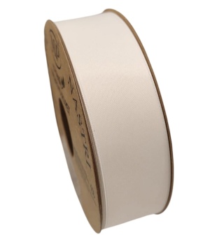 RECYCLED PET RIBBON 25mm 20m CREAM