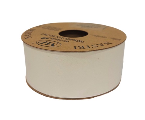 RECYCLED PET RIBBON 40mm 20m CREAM