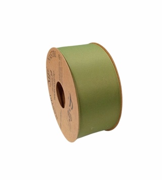 RECYCLED PET RIBBON 40mm 20m DARK OLIVE
