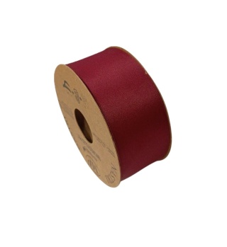 RECYCLED PET RIBBON 40mm 20m BORDEAUX