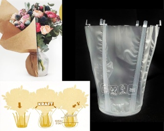 Rezerwuar do bukietów Pojemnik Plastikowy do kwiatów 14 cm