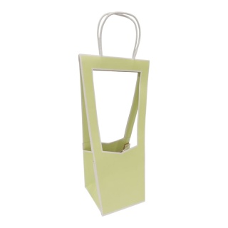 Torebka Papierowa Prezentowa z okienkiem na kwiaty 10x35cm ⌀ 10-12cm