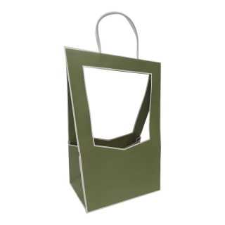 Torebka Papierowa Prezentowa z okienkiem na kwiaty 23x38cm ⌀ 13-14cm