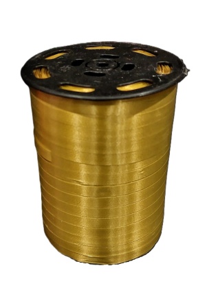 WSTĄŻKA PLASTIKOWA NA SZPULI ZŁOTY 0,7MM X 500M