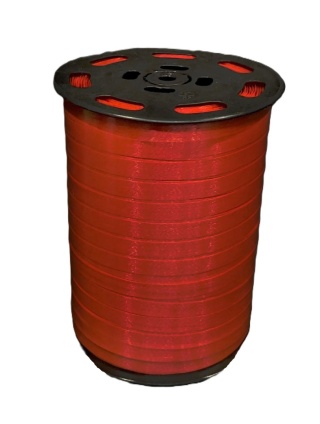 WSTĄŻKA PLASTIKOWA NA SZPULI CZERWONA 0,7MM X 500M