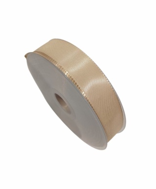 Wstążka włoski atłas 2,5cm x 50m NASTRO DOVE-GREY