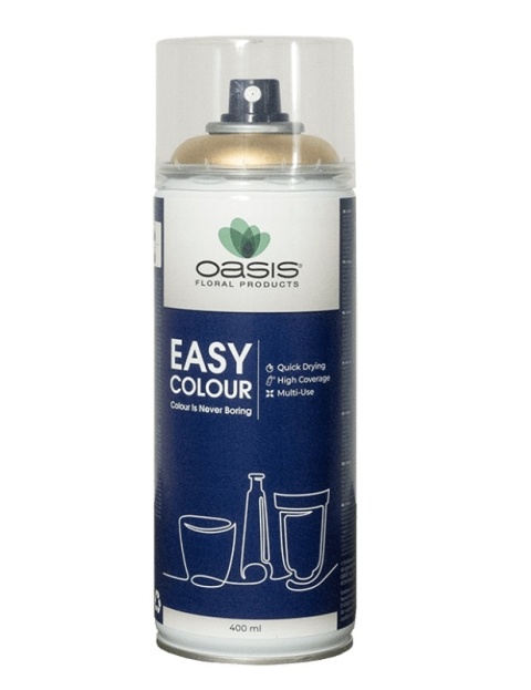 Easy Colour Spray Metallic Gold OASIS® – 400 ml, spray, kolor: złoty (metaliczny)