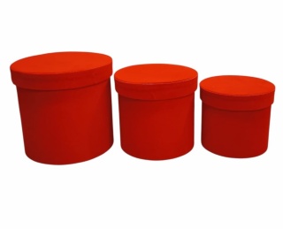 Flawer box kpl.3 szt włoski zamsz