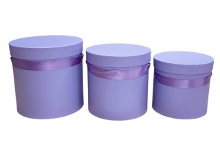 Flower box ze wstążką kpl. 3 szt