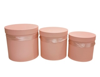 Flower box ze wstążką kpl. 3 szt