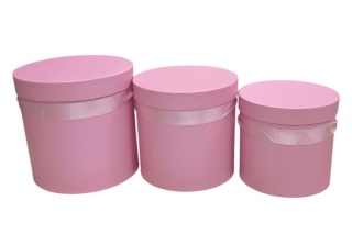 Flower box ze wstążką kpl. 3 szt