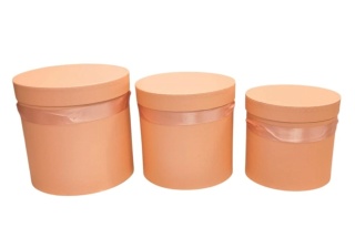 Flower box ze wstążką kpl. 3 szt