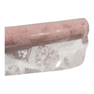 Folia przezroczysta w serca - 50cm x 8m