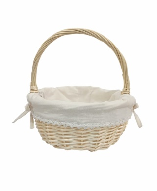 Koszyk wyłożony bawełną