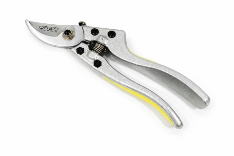 Záhradnícke nožnice OASIS® – 197 mm, uhlíková oceľ SK-5 (čepele), hliník (rukoväť), gumový úchop