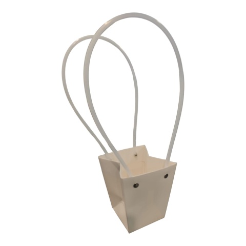 Torebka na kwiaty z rączką - 9x9x10cm