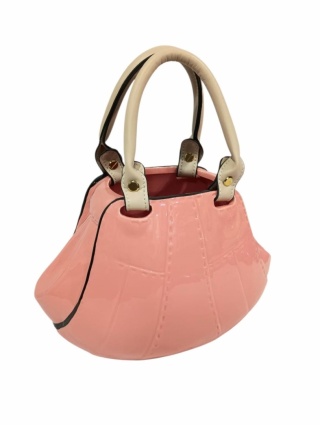 Torebka ceramiczna z skórzaną rączką