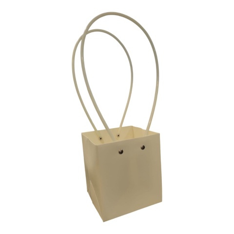 Torebka na kwiaty z rączką - 11x11x11cm