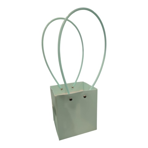 Torebka na kwiaty z rączką - 9x9x10cm