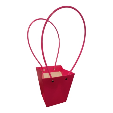 Torebka na kwiaty z rączką - 9x9x10cm