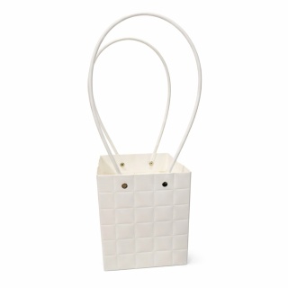 Torebka na kwiaty z rączką - 12x12x12cm