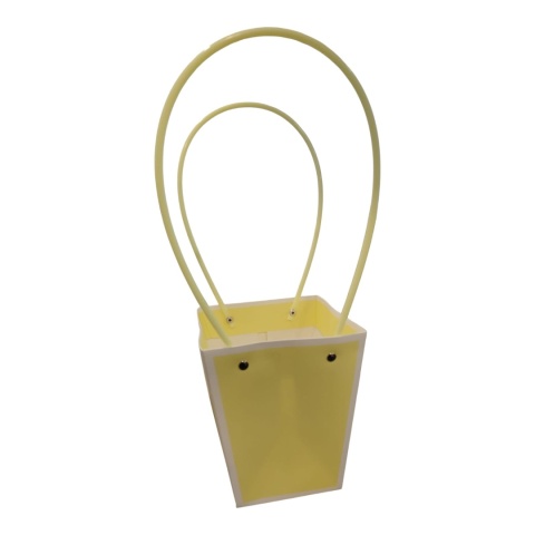 Torebka na kwiaty z rączką - 13x13x15cm