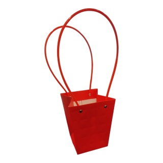 Torebka na kwiaty z rączką - 13x13x15cm