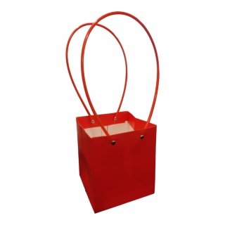 Torebka na kwiaty z rączką - 13x13x15cm