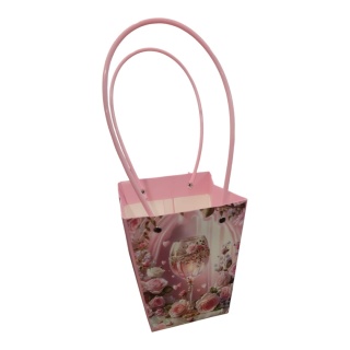 Kvetinová taška s rukoväťou - 13x13x15cm