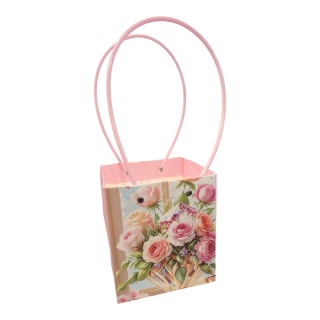 Kvetinová taška s rukoväťou - 13x13x15cm