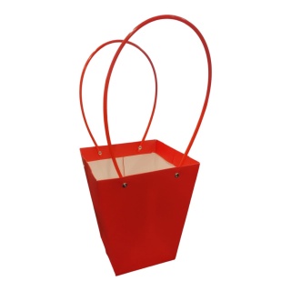 Torebka na kwiaty z rączką - 17x17x20cm