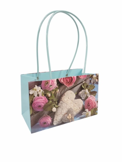 Torebka na kwiaty z rączką - 22x10x13cm