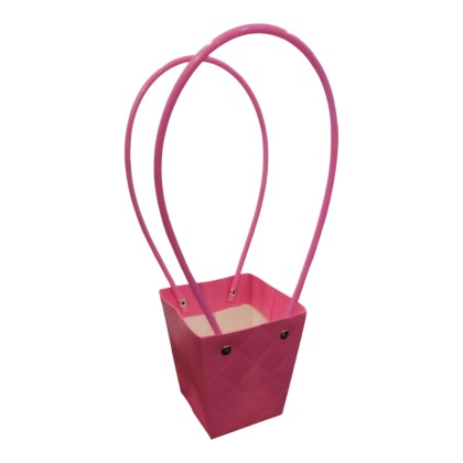 Torebka na kwiaty z rączką - 9x9x10cm