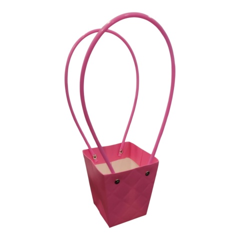 Torebka na kwiaty z rączką - 9x9x10cm